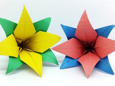 How to make Paper Flowers - Origami Flower Tutorial