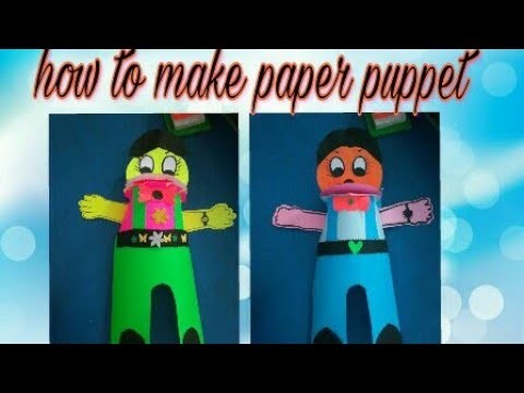 How to make paper  puppet
