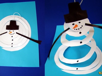 How to make Paper Snowman? DIY