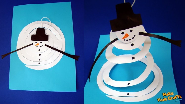 How to make Paper Snowman? DIY