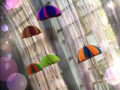 How to make paper umbrellas | DIY umbrella | How to decorate kids room | simple Christmas decoration