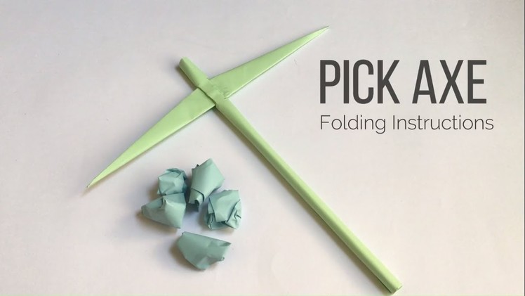 How to make Pickaxe using a4 paper | paper folding instructions