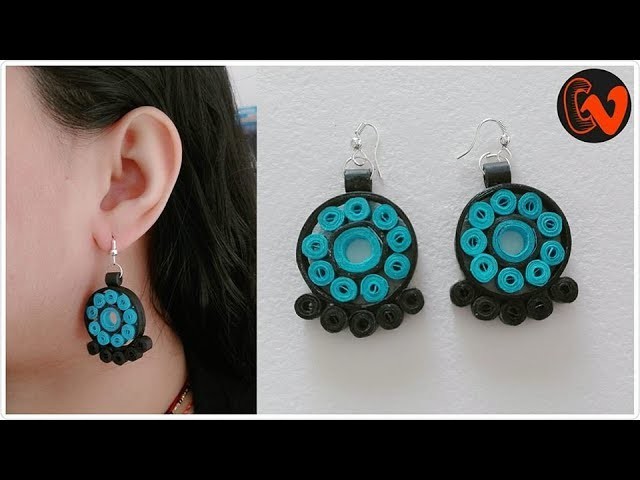 How to Make Quilling Earrings. Paper Quilling Earrings. Design 89