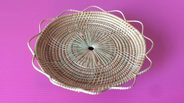 How to Make Rattan Tray | Making Wicker Trays Step by Step | DIY-Paper Crafts