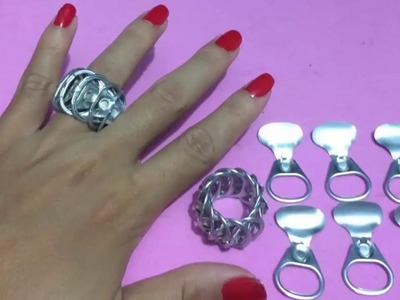 How to Make Ring with Pull Tab | Making Pop Tab Rings Step by Step | DIY-Paper Crafts