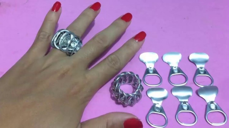 How to Make Ring with Pull Tab | Making Pop Tab Rings Step by Step | DIY-Paper Crafts