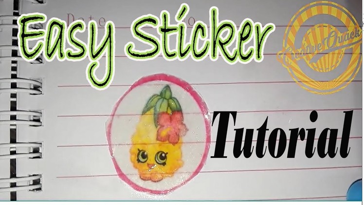 How to make stickers at home without sticker paper in realtime | Homemade Easy DIY | Creative Quack