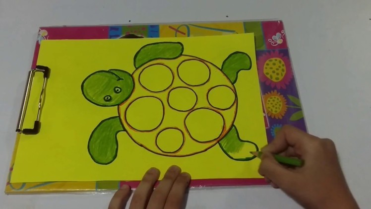 How To Make Turtle With Wood Dust Kids School Activity