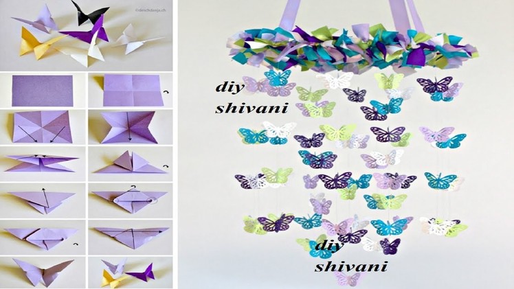 How to make wind chimes out of paper - Make jhumar using paper