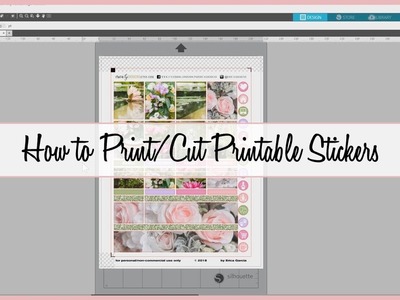 How to Print & Cut Printable Stickers | Planner DIY