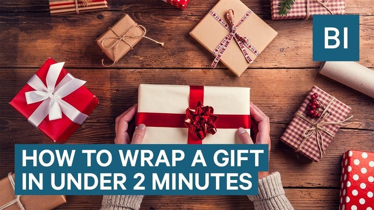 How To Wrap A Gift In Under 2 Minutes