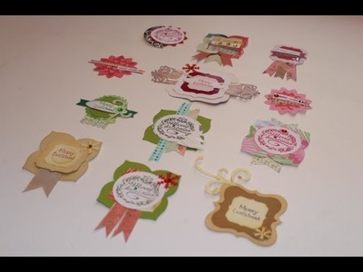 Make Your Own Embellishments Using Your Paper Scraps Xmas  2017