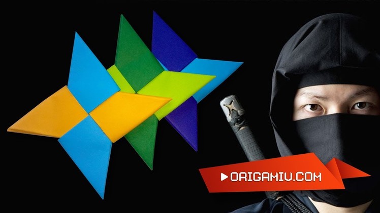 Ninja Star Shuriken - tutorial model paper origami