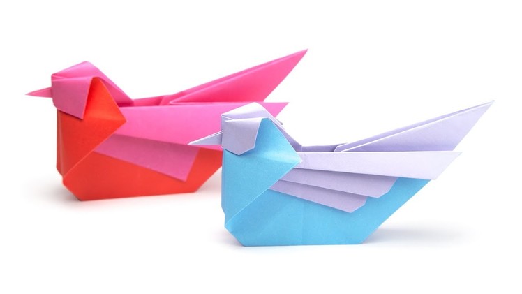 Origami Mandarin Bird Tutorial (Simon Andersen) Paper Kawaii