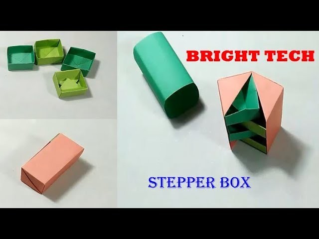 Origami Secret Stepper Box How To Make Paper Stepper Box Origami Paper Hacks