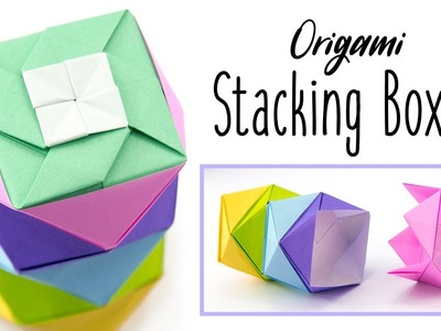 Origami Stacking Boxes Tutorial ♥︎ Paper Kawaii