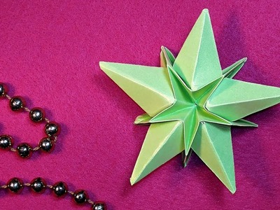 Origami star. Paper star. EASY TUTORIAL