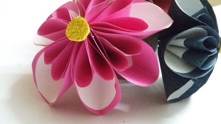 Paper crafts for Home Decoration ||DIY Wall decor ideas||Paper flowers
