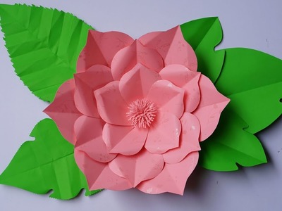 Paper Flower Backdrop - How to make Giant paper flowers  for a Wedding - paper flower templates
