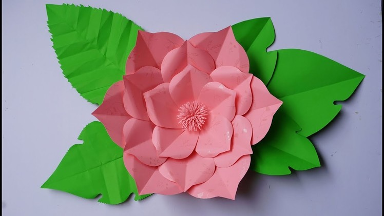 Paper Flower Backdrop - How to make Giant paper flowers  for a Wedding - paper flower templates