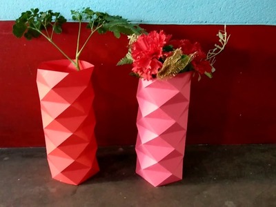 Paper Flower Holder || Flower Vase