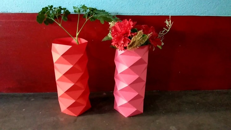 Paper Flower Holder || Flower Vase