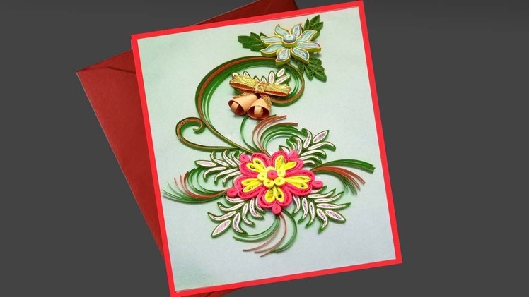 Paper Quilling Christmas Greeting card |Paper Quilling Art