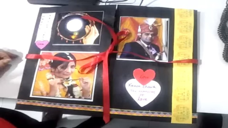 Romantic ScrapBook Idea: Perfect Valentine gift for Boyfriend. Girlfriend