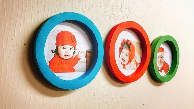 Round Photo Frame out of Paper
