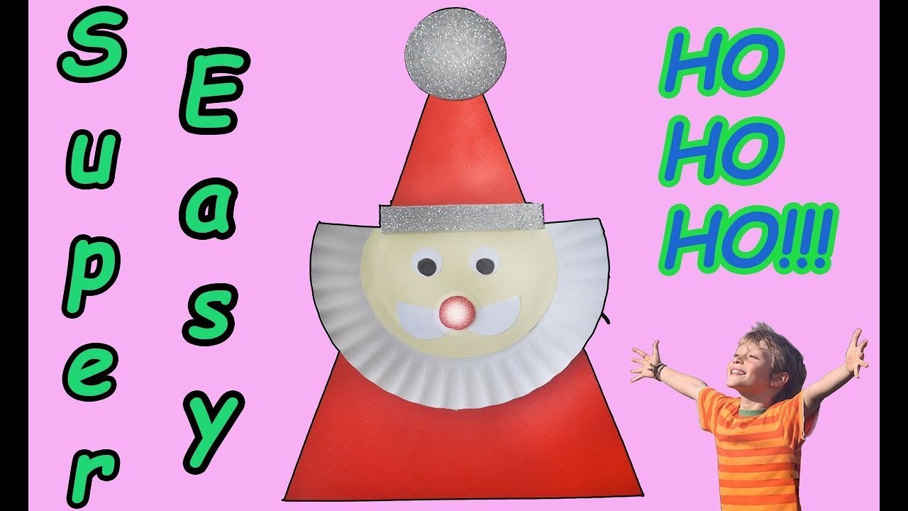 Santa Claus from paper plate &ndash; DIY &ndash;For this season