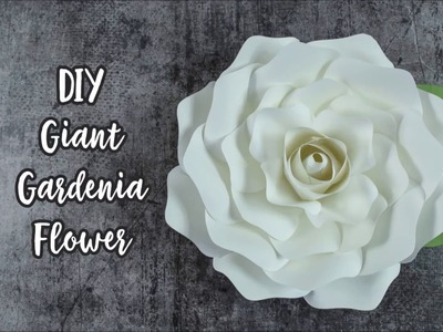 Step by Step Giant Gardenia Rose Paper Flower Tutorial