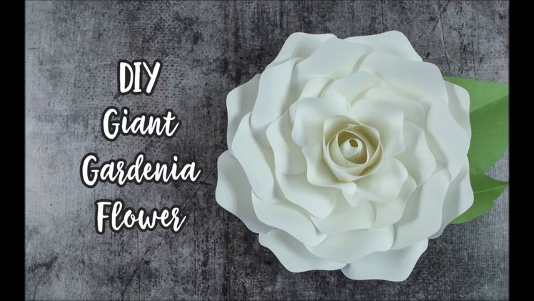 Step by Step Giant Gardenia Rose Paper Flower Tutorial