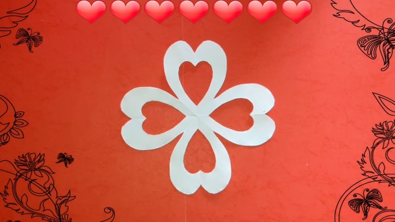 Tutorial How To Make Simple Paper Cutting Art Kirigami The Heart Tutorial How To Make Simple Paper Cutting Art Kirigami The Heart