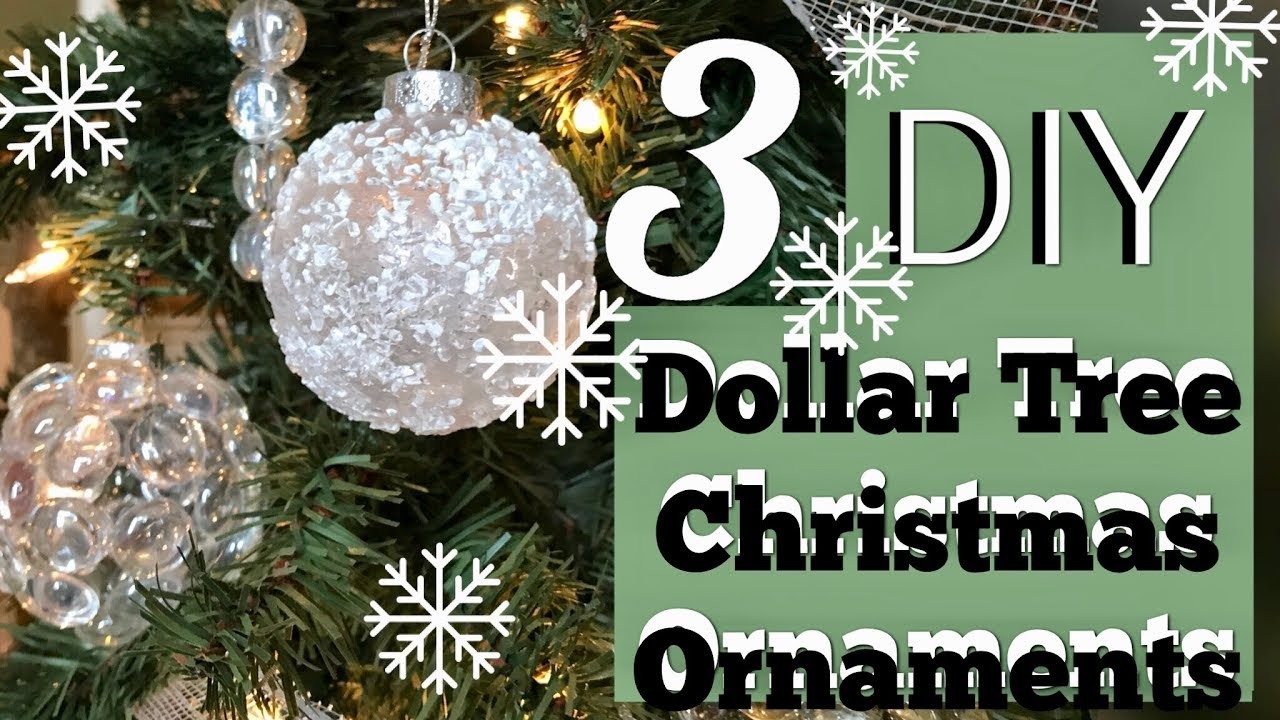 3 Cheap Easy Winter Wonderland Ornaments, Dollar Tree Christmas DIY