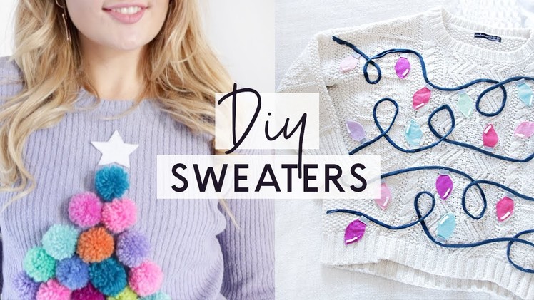 3 DIY Ugly Christmas Sweaters ???? Easy and Cheap Christmas Jumpers