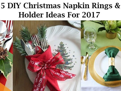 35 DIY Christmas Napkin Rings And Holder Ideas For 2017 - Home&Interior Ideas