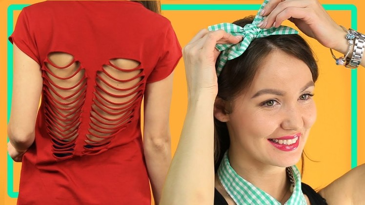 4 cool DIY experiments with clothes. How to create a one-of-a-kind image. Tips and Tricks
