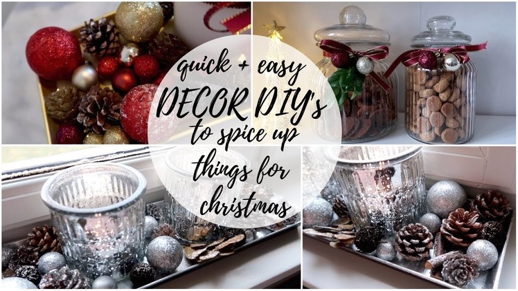 5 EASY CHRISTMAS DECOR DIY'S ♡ USE THINGS YOU ALREADY HAVE!