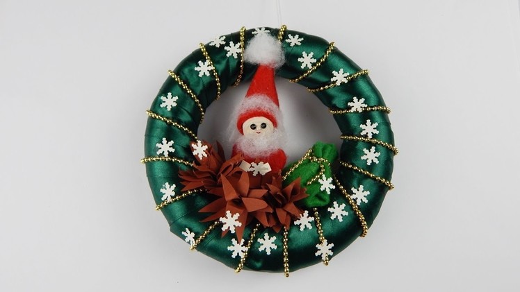 500 Subscribers special Christmas decoration door wreath DIY Xmas deco wreath