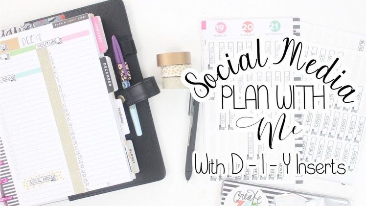 D-I-Y Social Media Inserts Using MAMBI DAILY SHEETS + Plan With Me! | At Home With Quita
