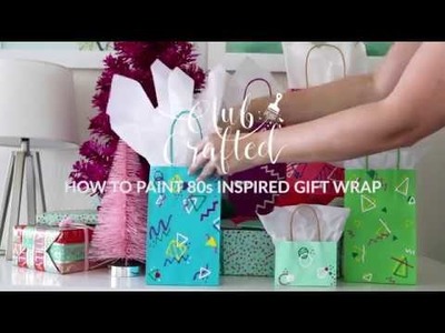 DIY 80's Inspired Gift Wrap