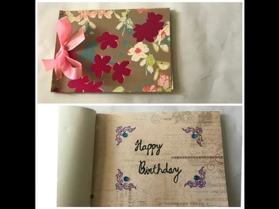 DIY  Birthday Notebook | Quick and Easy.