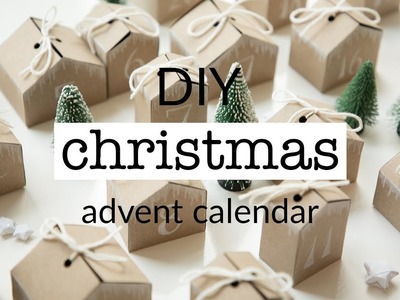 DIY Christmas advent calendar + free printable template