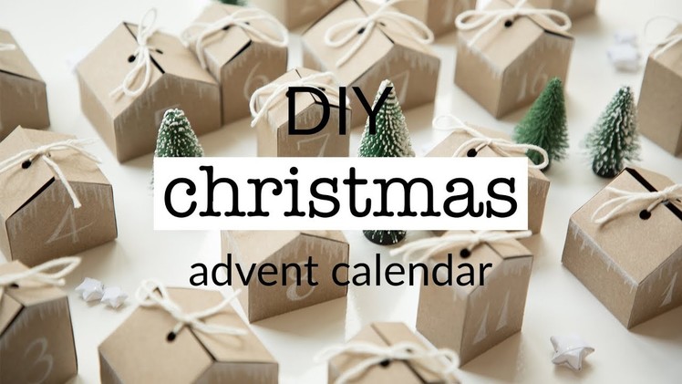 DIY Christmas advent calendar + free printable template