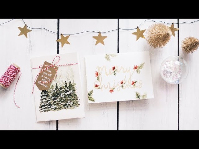 Diy christmas cards + a mini haul