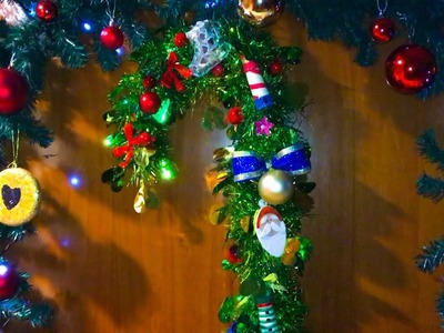 DIY: Christmas door decoration