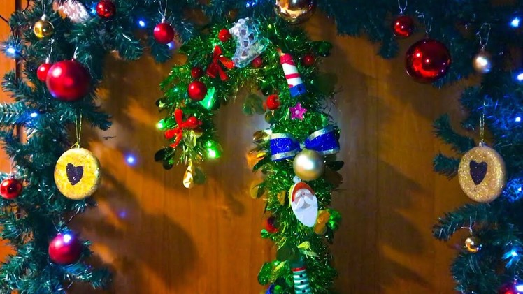 DIY: Christmas door decoration
