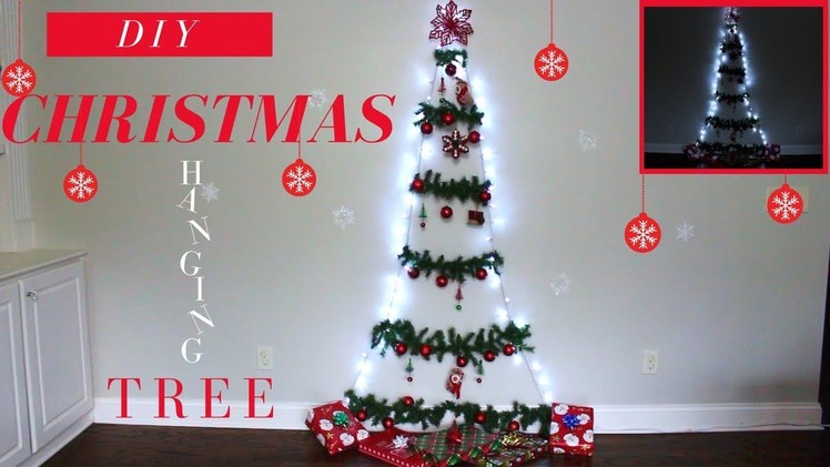 DIY CHRISTMAS HANGING TREE | LAST MINUTE CHRISTMAS TREE IDEA | DIY CHRISTMAS DECORATION