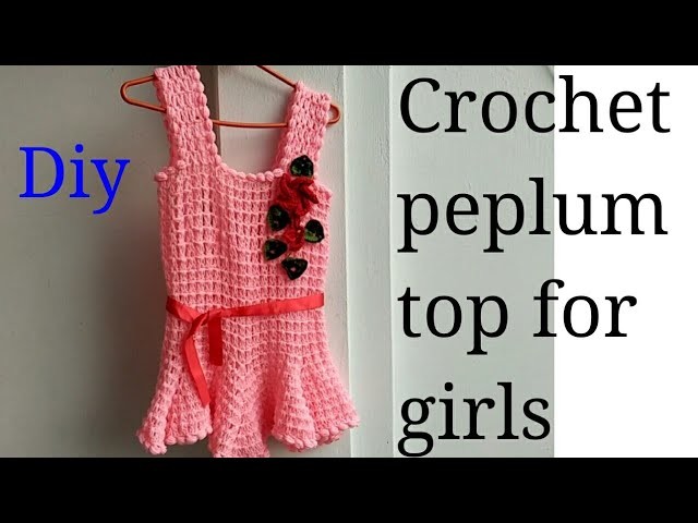 DIY Crochet peplum top
