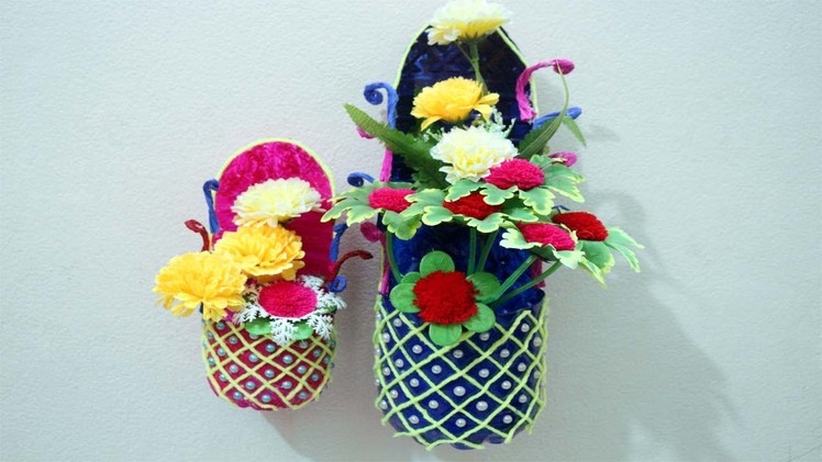 DIY - Flower vase from plastic bottle - Plastic bottle vase design - Plastic bottle recycling ideas